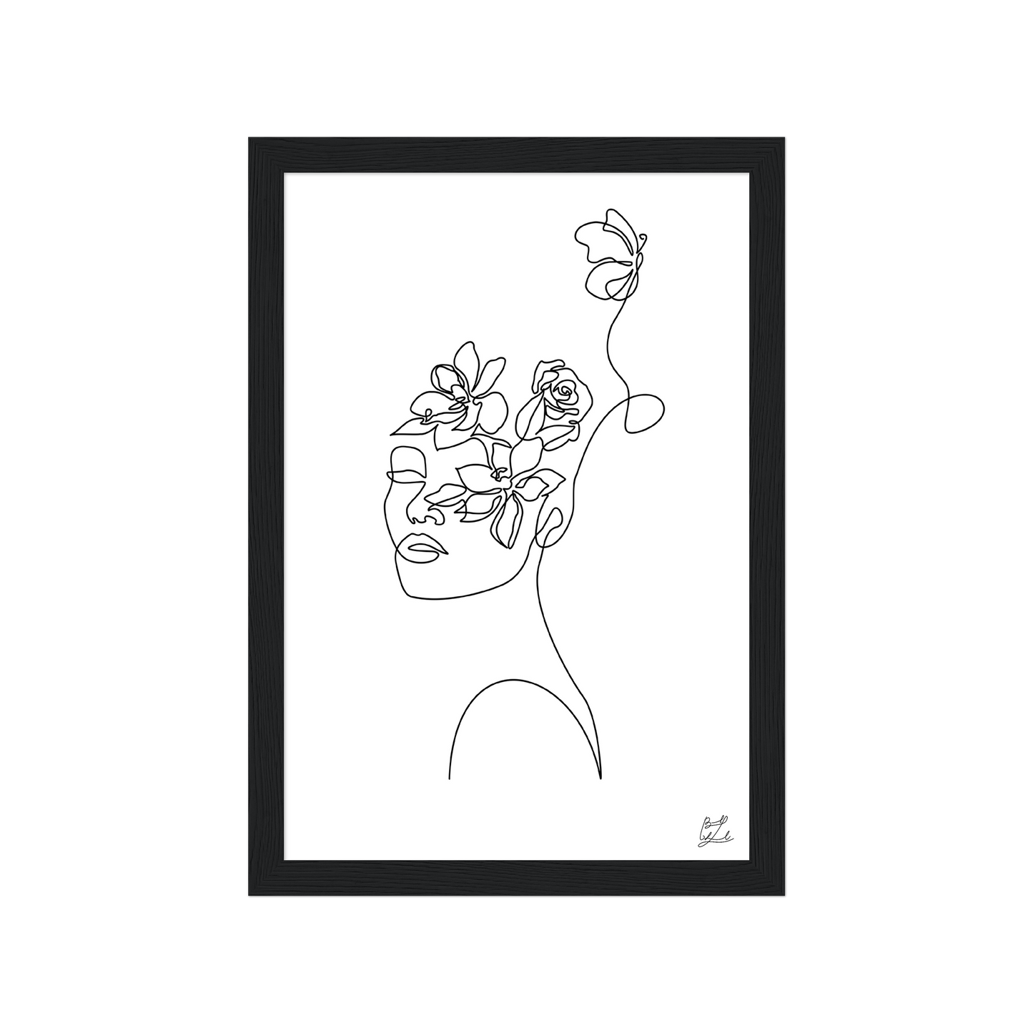 #Size_A4 21x29.7 cm / 8x12″ / Black