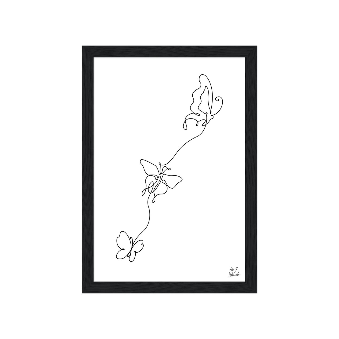 #Size_A4 21x29.7 cm / 8x12″ / Black