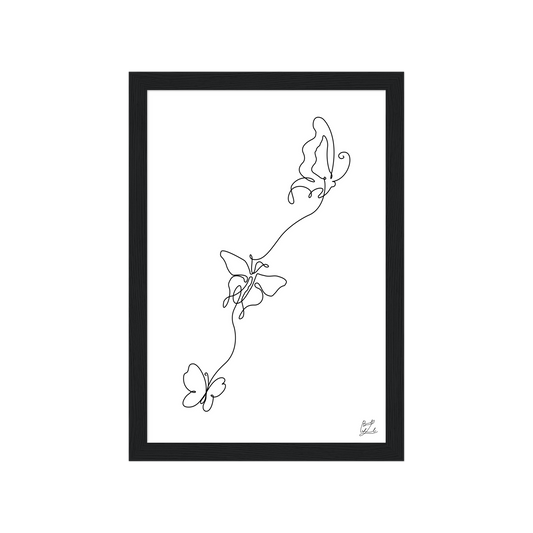 #Size_A4 21x29.7 cm / 8x12″ / Black