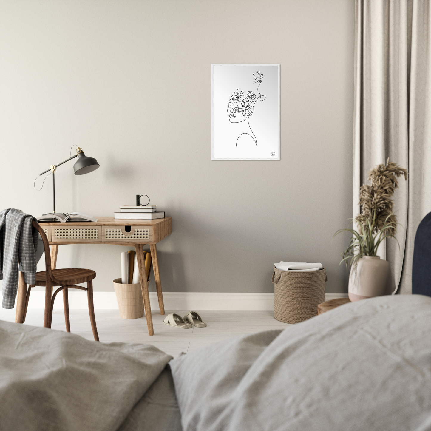 #Size_50x70 cm / 20x28″ / White
