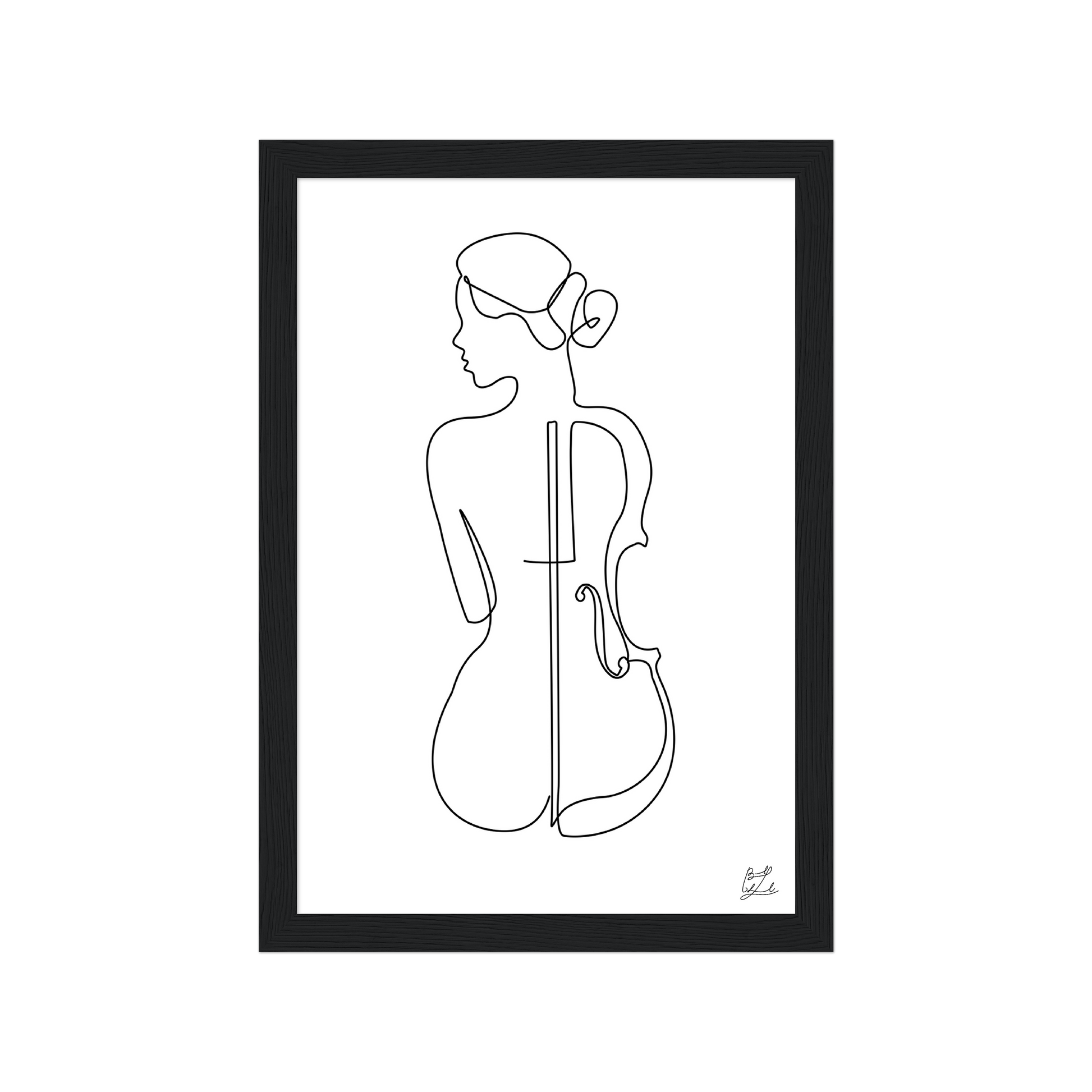 #Size_A4 21x29.7 cm / 8x12″ / Black